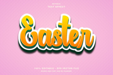 Easter 3D Editable Text Effect