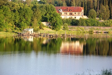 Fototapeta premium Morning of Sortavalla Republic of Karelia, Russia.
