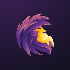 Lion Head Logo Illustration