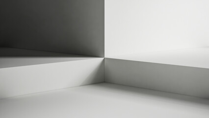 Obraz premium 3d rendering shape for advertising products display. Pastel minimal scene studio room.