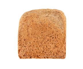 slice of bread isolated on white background
