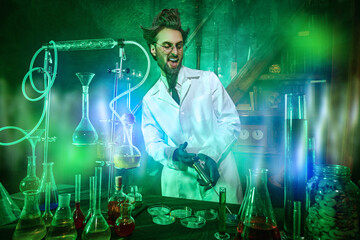 doctor working in lab