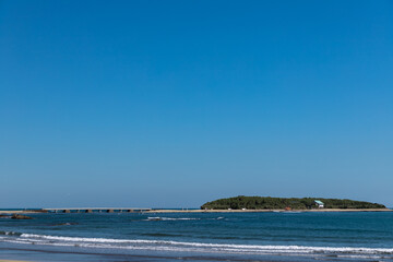 view of the sea from the beach
