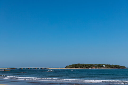 view of the sea from the beach