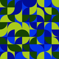 abstract geometric seamless pattern in bright colors