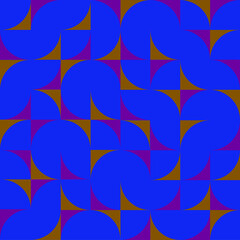 abstract geometric seamless pattern in bright colors