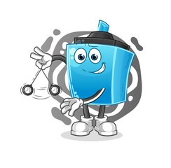 marker pen hypnotizing cartoon. cartoon mascot vector