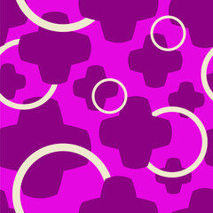 abstract geometric seamless pattern in bright colors