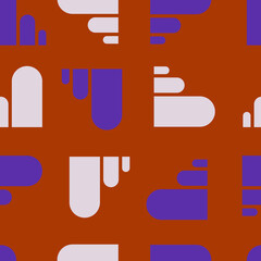 abstract geometric seamless pattern in bright colors