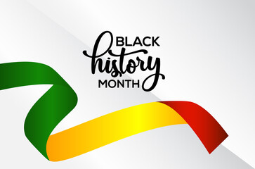 Black History Month Celebration Vector Template Design Illustration