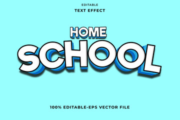 EDITABLE TEXT EFFECT SIMPLE HOME SCHOOL
