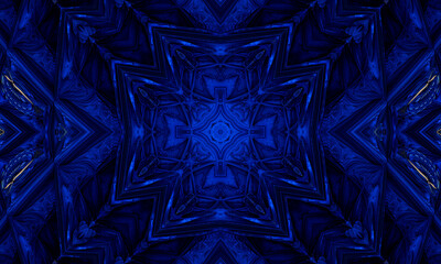 Mystical cross on a dark blue background mystical image different signs. Best background artwork for images and videos.
