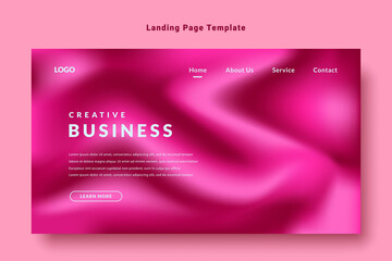 abstract gradation landing page template website futuristic design background vector, violet color