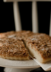 Piece of almond pie.