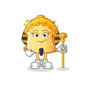 recommend clip art: bread with honey ancient egypt cartoon. cartoon mascot vector