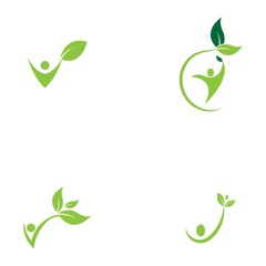 Human Healthy Life Logo template vector icon