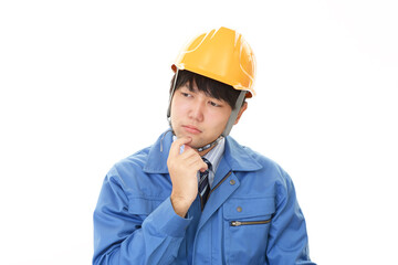 疲れた男性労働者