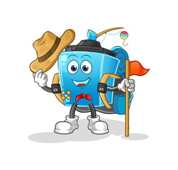 marker pen scout vector. cartoon character