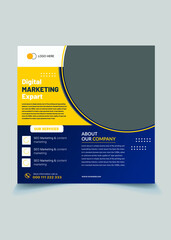 modern creative business agency media poster design template