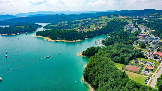 Zalew Solina, Jezioro Solińskie, Bieszczady, G&oacute;ry, Solina, Polańczyk 