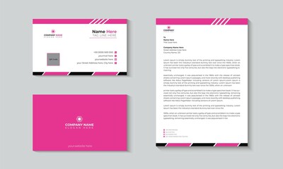 Creative Business card and  Letterhead template