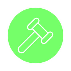 Hammer Vector icon which is suitable for commercial work and easily modify or edit it

