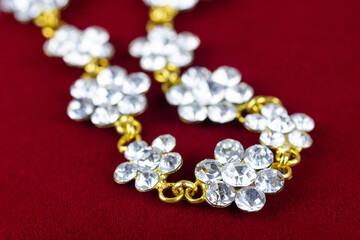 necklace, infinity symbol pendant. Jewelry product.