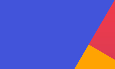 blue background with orange red triangle