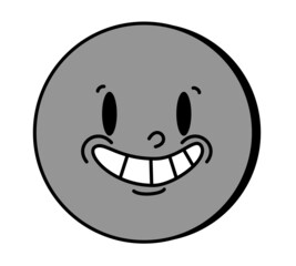 Fototapeta premium Retro 30s cartoon and comics characters faces. Traditional mascot emotions stickers. Vintage characters for trending illustration.