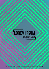 Modern Geometric Cover Design with Gradient and Abstract Lines, Figures for your Business.