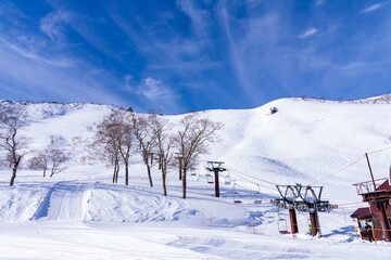 天神平スキー場　谷川岳　リフト