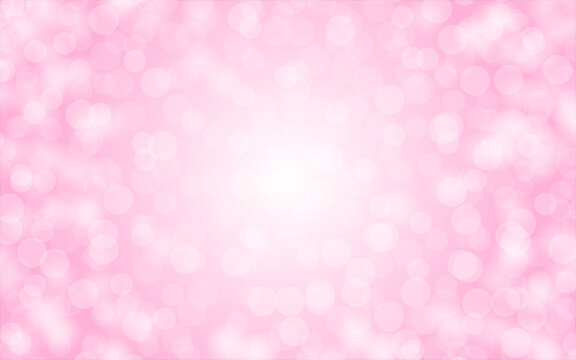 Bokeh pink background.Vector illustration. 