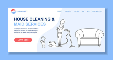 Vector Cleaning service Household Housekeeping