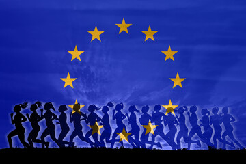 European Union women struggle for rights, concept of women, independencewomen strength
