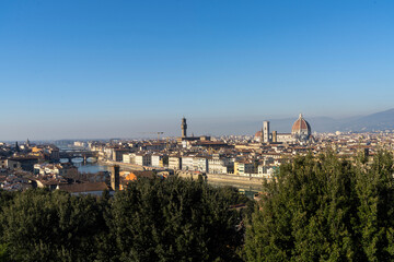 Fototapeta na wymiar Panoramic view of Florence, Ital,y