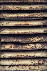 alte rostige Jalousie als Hintergrund