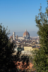 Fototapeta premium Panoramic view of Florence, Ital,y