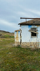 ruined house in the village
