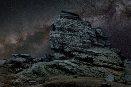 Romanian Sphinx and the Milky Way