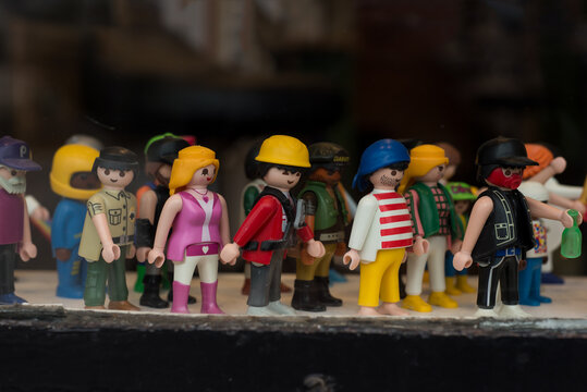 Strasbourg - France - 1 February 2022 - Closeup of Playmobil figurines  collection Stock Photo | Adobe Stock