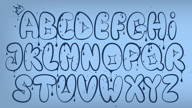 lowercase bubble letters alphabet