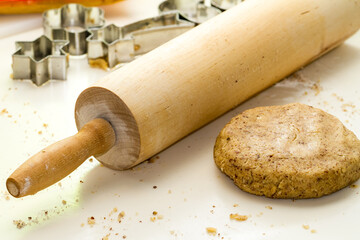 Rolling Pin and Cookie Dough