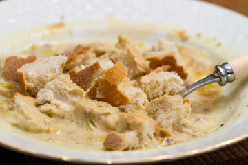 Cheese and bread soup
