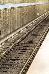 Fototapeta na wymiar Metro railway track