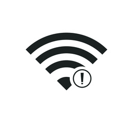 no wi-fi connection icon, no Wireless network sign symbol