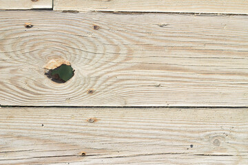 Wood texture with hole  Wooden bridge on the sea