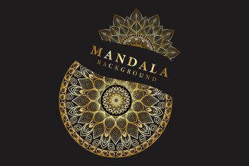 Luxury mandala background with golden arabesque pattern Arabic  Islamic east style. decorative mandala for print, poster, cover, brochure, flyer, banner.