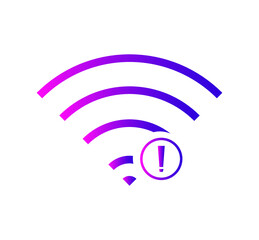 no wi-fi connection icon, no Wireless network sign symbol