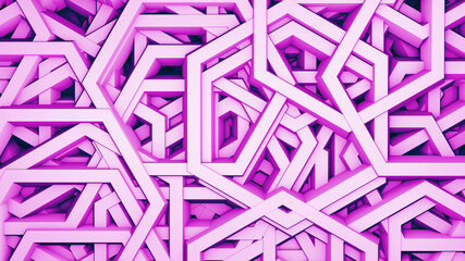 Fantastic maze top view Intricate interplay of geometric figures