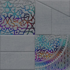 Multicolor digital wall tiles design for interior abstract home decor used ceramic digital wall tile background texture.